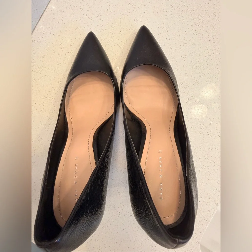 Zara Elegant Black Women's Pumps - Picture 7 of 9